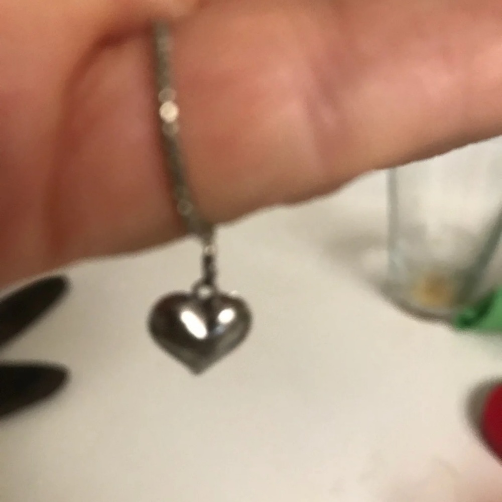 Small silver twisted heart ring sterling silver